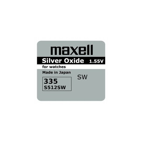 1 x Bateria srebrowa Maxell 335 SR 512 SW 512