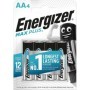4X Bateria LR6 ENERGIZER MAX PLUS B4 1,5V Alkaline