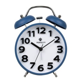 Budzik kwarcowy zegar PERFECT 11502 GŁOŚNY ALARM GONG PODŚWIETLENIE PŁYNĄCY