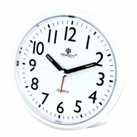 Budzik kwarcowy PERFECT 2829 zegar ALARM PODŚWIETLENIE płynący mechanizm