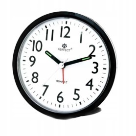 Budzik kwarcowy PERFECT 2829 zegar ALARM PODŚWIETLENIE płynący mechanizm