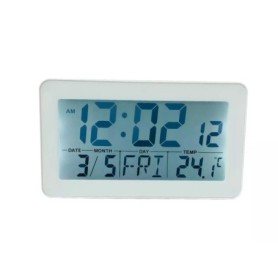 Zegar Budzik kwarcowy PERFECT JB 8203 PODŚWIETLENIE ALARM kalendarz