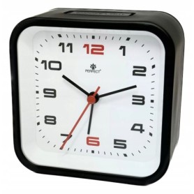 Budzik kwarcowy PERFECT 2469 zegar ALARM podświetlenie płynący