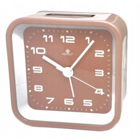 Budzik kwarcowy PERFECT 2469 zegar ALARM podświetlenie płynący mechanizm