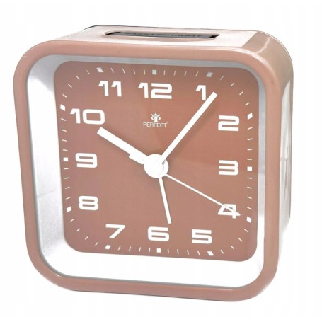Budzik kwarcowy PERFECT 2469 zegar ALARM podświetlenie płynący mechanizm