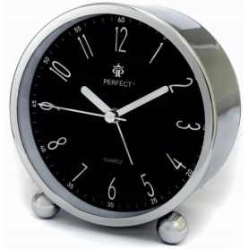 Zegar Budzik kwarcowy PERFECT 519 PODŚWIETLENIE ALARM PŁYNĄCY MECHANIZM