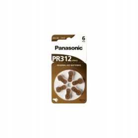 6 x bateria do aparat¢w suchowych PANASONIC 312