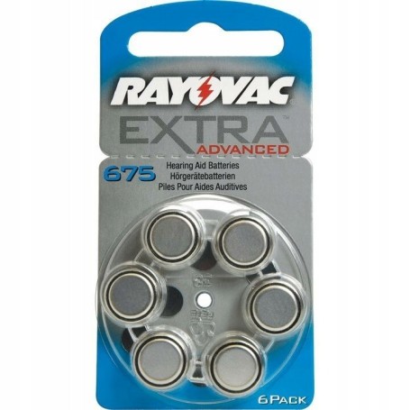 Baterie do aparat¢w suchowych Rayovac 675 6 szt