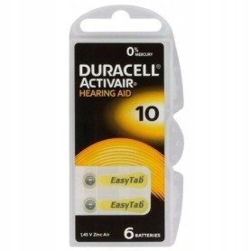 Bateria do aparat¢w suchowych DURACELL 10 60 sztuk 1,45V