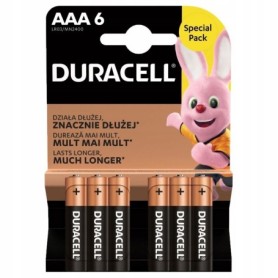 6 x bateria alkaliczna DURACELL LR3 AAA R3