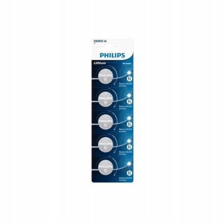 ~ Bateria litowa Philips 3V CR 2032 --- 5 sztuk ~