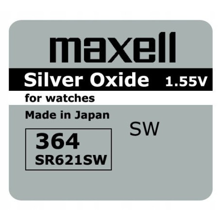 Bateria srebrowa MAXELL 364 SR62SW SR 621 SW x 100