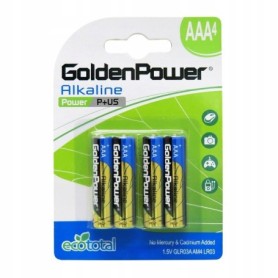 Bateria alkaliczna GOLDEN POWER LR3 AAA ecototal