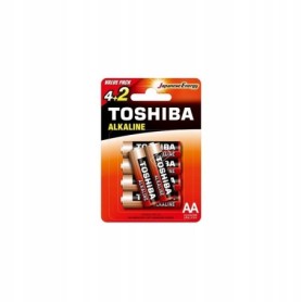 BATERIA alkaliczna TOSHIBA ALKALINE AA LR6 R6