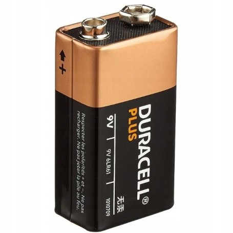 Bateria alkaliczna DURACELL PLUS 9V 6LR61 6F22 2 szt luzem