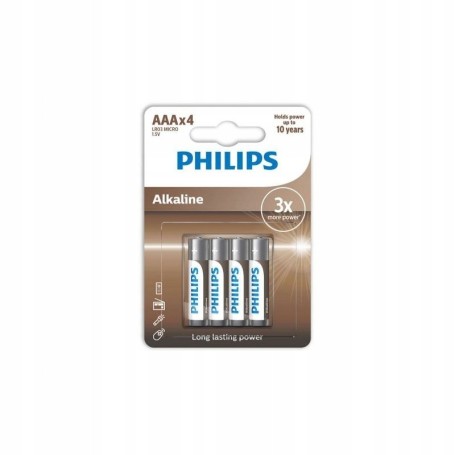 Bateria alkaliczna PHILIPS ECO ALKALINE LR3 AAA R3