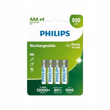 Akumulator PHILIPS AAA HR3 950 mAh r2u