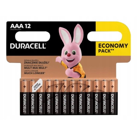 Bateria alkaliczna DURACELL LR3 AAA R3 12 szt