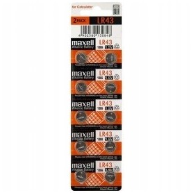 Bateria alkaliczna MAXELL LR43 baterie 186 G12